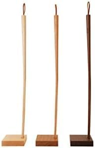 Kime Shoehorn with Stand, Long Handle, Wooden Shoehorn, 27.5 Inch, Made in Japan, Shoehorn, Brown Color,Walnut Wood