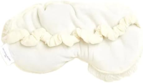warmies Microwavable Eye Mask for Warmth & Comfort - Heating & Cooling Compress for Calming Relaxation - Weighted & Heated Eye Mask with Scented Lavender for Sleeping - Snowy
