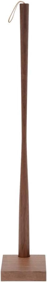 Kime Shoehorn with Stand, Long Handle, Wooden Shoehorn, 27.5 Inch, Made in Japan, Shoehorn, Brown Color,Walnut Wood