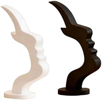 2-Pack Face-Shaped Glasses & Sunglasses Holder Stand for Desk | 2-pack face-shaped glasses holder stand for eyeglasses, sunglasses, desk, nightstand, office and home decor display.