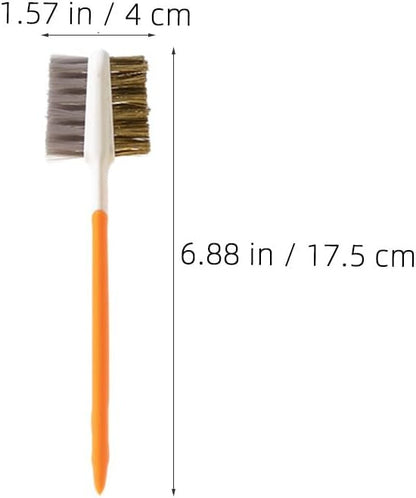 Alipis 3 Pack Gas Stove Cleaner Brush Double Ended Stovetop Cleaning Brush for Gas Burners Wire for Cleaning Pots Range Hood Sink Kitchen Countertops Home Restaurant Use