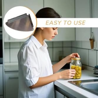 Under Cabinet Jar Opener – Heavy Duty Stainless Steel Lid Opener for Seniors, Weak Hands & Arthritis – Easy Mount Kitchen Tool