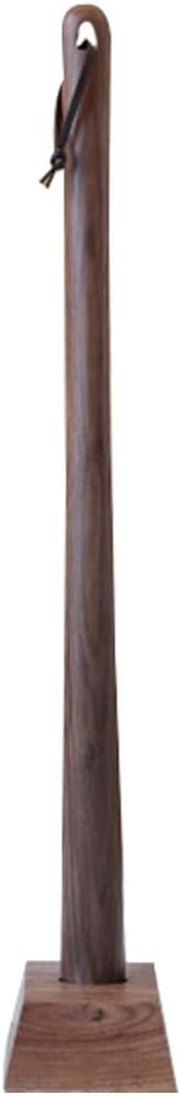 Shoe Horn Shoe Helper Stick Long Japanese Style Beech Wood Shoehorn, Durable Black Walnut Shoe Spoon, Shoe Helper with Stable Base, Various Sizes (Color : Brown Color, Size : 75cm)