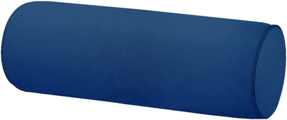 Neck Roll Pillowcases Velvet Cylindrical Pillow Covers 16"x6" with Hidden Zipper for House Home Decor Neck Roll Pillow Cervical Neck Roll Memory Pillow Cylinder Round Cushion (Black, 16x6)