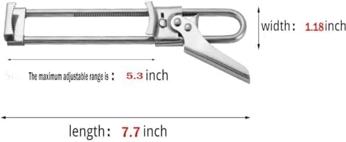 Master Jar & Bottle Opener,Adjustable Multifunctional Stainless Steel Can Opener Jar Lid Gripper,Manual,Kitchen Accessories（Silver）