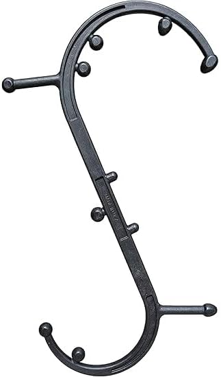 Body Back Buddy Elite Back Massager & Neck Massager for Pain Relief, Black | USA Made Dual Massage Hooks For Back And Neck, Muscle Knot Remover For Trigger Point Therapy & Full Body Relief With a Poster