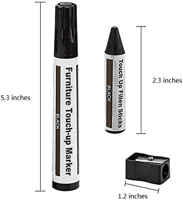 DAIXISM Furniture Repair Kit Wood Markers Wax Sticks, for Stains, Scratches, Wood Floors, Tables, Desks, Carpenters, Bedposts, Touch Ups, and Cover Ups (21)
