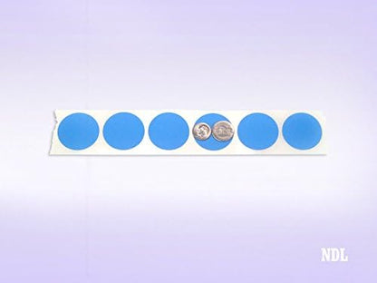 Blank Color Coding Stickers, Writable Surface â€“ 500 Permanent Labels per Roll (Yellow Fluorescent, 1.5" Circle)