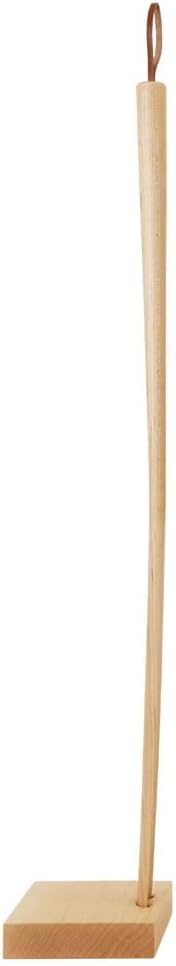 Kime Shoehorn with Stand, Long Handle, Wooden Shoehorn, 27.5 Inch, Made in Japan, Shoehorn, Brown Color,Walnut Wood