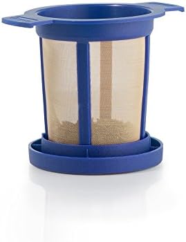 Finum Reusable Stainless Steel Coffee and Tea Infusing Mesh Brewing Basket, Large, Black