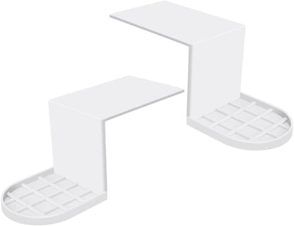 Laundry Detergent Cup Holder, 2 Pack No-Spill Drip Catcher Tray for Liquid Soap and Fabric Softener Dispenser (White)