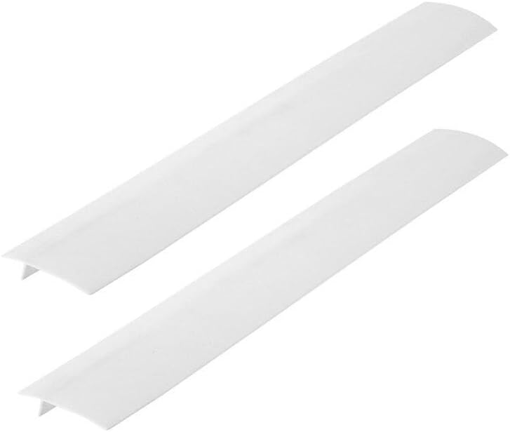 2 Pcs Silicone Stove Counter Gap Cover Oven Guard Seal Slit Strip Kitchen (Clear, 25 Inch)