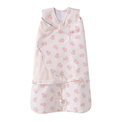 HALO 100% Cotton Sleepsack Swaddle, 3-Way Adjustable Wearable Blanket, TOG 1.5, Pink Floral, Newborn, 0-3 Months - Colors A
