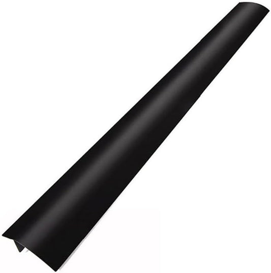 Silicone Stove Gap Covers (1 Pack), Heat Resistant Oven Gap Filler Seals Gaps Between Stovetop and Counter, Easy to Clean 21 Inches, Black