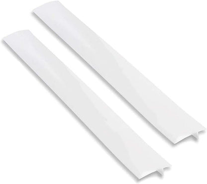 2 Pack Silicone Stove Counter Gap Cover， Flexible Easy Clean Heat Resistant Wide & Long Gap Cap Fillers,Seals Spills Between Counter, Stove Top, Oven, Washer & Dryer (21Inches, Clear)