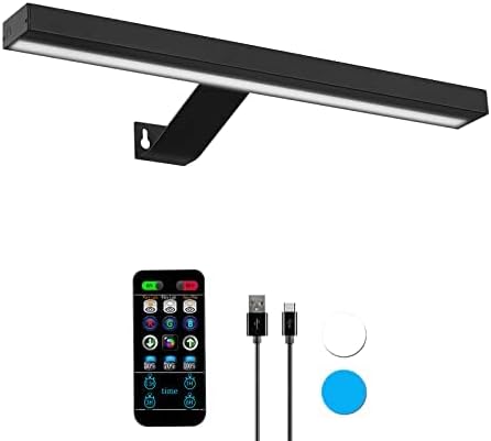 MIOBLUE Rechargeable Picture Lights with Remote,Full Metal Painting Light Display LED Battery Lamp with 3 Lighting Modes, Dimmable Dartboard Light with Timer for Frame Portrait Art