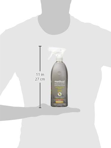 method Heavy Duty Degreaser, Lemongrass Scent, 28 fl oz | Cuts through Grease, Oil, Burnt-On Messes and Stubborn Splatters, For Use on Stove Tops, Range Hoods, Microwaves, and More