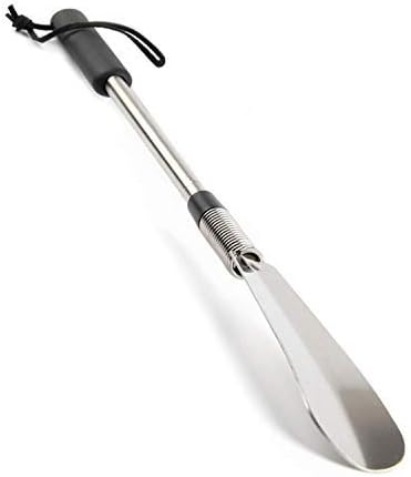 Fanwer Shoe Horn Long Handle for Seniors, Set of 2, Extendable (16" to 31") Metal Shoehorn, Wear Shoes without Bending, Suitable for People of Different Heights