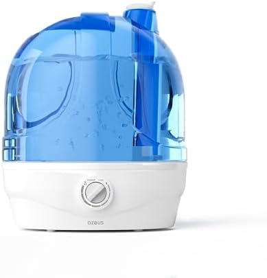 AZEUS 2.8L Cool Mist Humidifier, Quiet Adjustable Mist with Auto Shut-Off