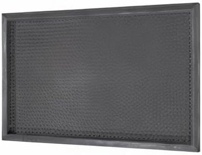 Ottomanson Indoor/Outdoor Boot Tray Non-Slip Doormat Modern Entryway Mat for Entryway Patio Backyard Garage, 18" x 28", Black