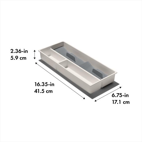 OXO Good Grips Kitchen, Compact Spice Drawer Organizer, White