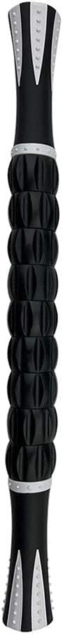 NuRich Muscle Roller Stick – 9-Roller Deep Tissue Massage Stick for Athletes – Trigger Point & Myofascial Release Tool for Legs, Calves & Back – 17.5 in Physical Therapy & Recovery Roller