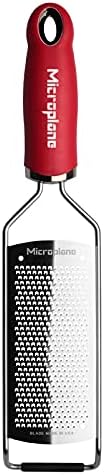 Microplane Gourmet Series Cheese Grater with Soft Touch Handle (Extra Coarse, Black)