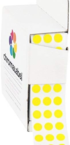 Dark Blue, Red & Yellow Dots, 1/4 Inch, 1000/Box Each Color | Writable Semi-Gloss Circle Labels in Dark Blue, Red and Yellow for Offices, Retail and Classrooms. Made in USA - Colors A