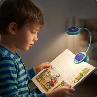Vekkia Cute Rechargeable Book Light Eye-Care Clip on Lights (Rose Red)