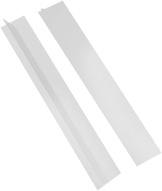 2 Pack Flexible Kitchen Stove Gap Covers, Silicone Gap Fillers(White,25in)