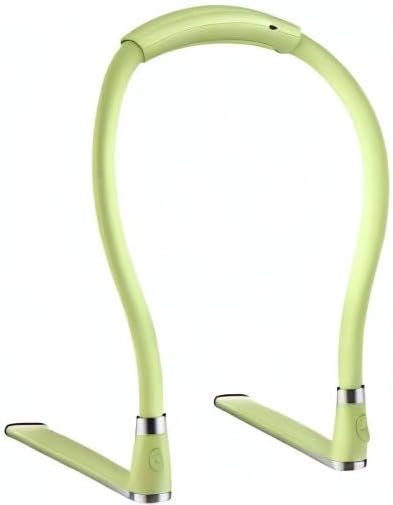 Neck Book Light LED Reading Lamp USB-C Rechargeable, Hands Free, 4 LED Bulbs, 4 Adjustable Brightness, for Reading in Bed or Reading in Car (Green)