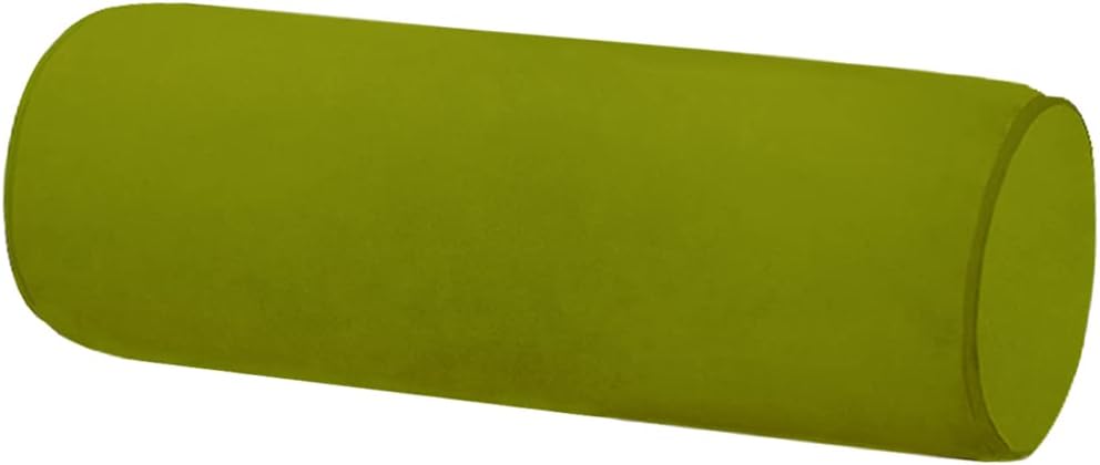 Neck Roll Pillowcases Velvet Cylindrical Pillow Covers 16"x6" with Hidden Zipper for House Home Decor Neck Roll Pillow Cervical Neck Roll Memory Pillow Cylinder Round Cushion (Black, 16x6)