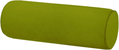 Neck Roll Pillowcases Velvet Cylindrical Pillow Covers 16"x6" with Hidden Zipper for House Home Decor Neck Roll Pillow Cervical Neck Roll Memory Pillow Cylinder Round Cushion (Black, 16x6)