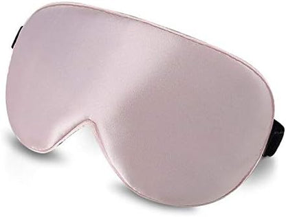 ALASKA BEAR Wraparound Style Organic Cotton Eye Mask with Padded Nose, Big Wide Headband and Large Coverage Ear Muff Sleeping Mask with Bottom Flap for Full Blackout, Dark Grey