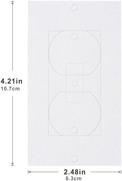 30 Packs Outlet Insulation Pads, Draft Sealers EVA Foam Gasket Socket Covers for Wall Switch & Electrical Outlets, 2.5" x 4.2"