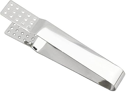 Stainless Steel Tea Bag Tongs Tea Bag Squeezer Clips Kitchen Bar Tools Exquisite Workmanship and Attraction, Silver