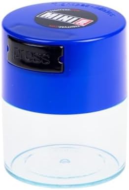 Minivac - 10g to 30 grams Airtight Multi-Use Vacuum Seal Portable Storage Container for Dry Goods, Food, and Herbs - Green Clear