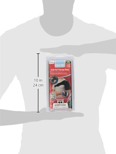 MUELLER Sports Medicine Reusable Cold/Hot Therapy Wrap, Ice Pack, Cold & Hot Packs for Injuries and Pain Relief, Black, Large