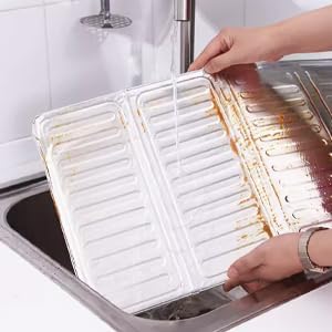 3 Sided Splatter Guard, Kitchen Splatter Guard Oil Splatter Screens for Frying Oil Insulation Board Nonstick Oil Splatter Guard Stove Heat Insulation Board for Cooking