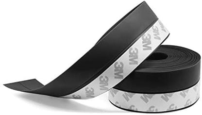 TAROSE Weather Stripping Door Seal, 33 Feet Long Transparent (Width 25mm) | Shower Door Seal Strip, Adhesive Silicone Tape, Door Draft Stopper, Blocks Drafts and Noise, for Doors & Windows