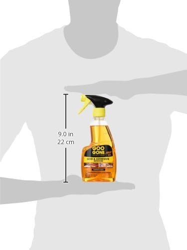 Goo Gone Spray Adhesive Remover Gel, 6 Pack, Removes Glue, Stickers, Tape Residue, Grease, Gum & Wax, Adhesive Spray with Citrus Cleaning Power for Hard Surfaces, Carpets & Fabrics