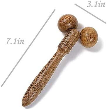 Broman Gua Sha Muscle Roller Wood Therapy Massage Tools | Reflexology Tools, Facial Arm Hand Body Calf Leg Foot Massager, Roller Massager
