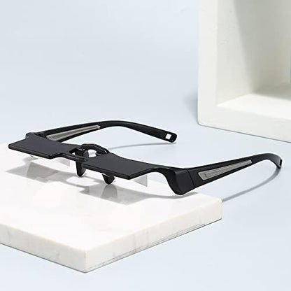 CHANGAR Prism Glasses Light-weight Lazy Glasses Horizontal Reading Spectacles 90° Vision Neck Protection Prism Glasses for Bedridden Lying Down Reading and Watching TV/Mobile Phone in Bed