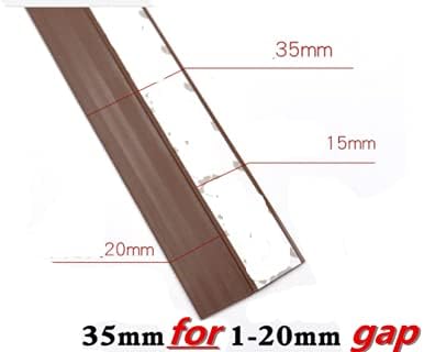 Door Weatherstrip Strong Adhesive Door Bottom Seal Black Rubber Strip 16.4 Feet Length Weather Stripping Bottom Seal Strip Door Winddow Sweep Weather Stripping Draft Stopper