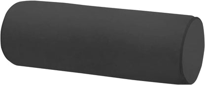 Neck Roll Pillowcases Velvet Cylindrical Pillow Covers 16"x6" with Hidden Zipper for House Home Decor Neck Roll Pillow Cervical Neck Roll Memory Pillow Cylinder Round Cushion (Black, 16x6)
