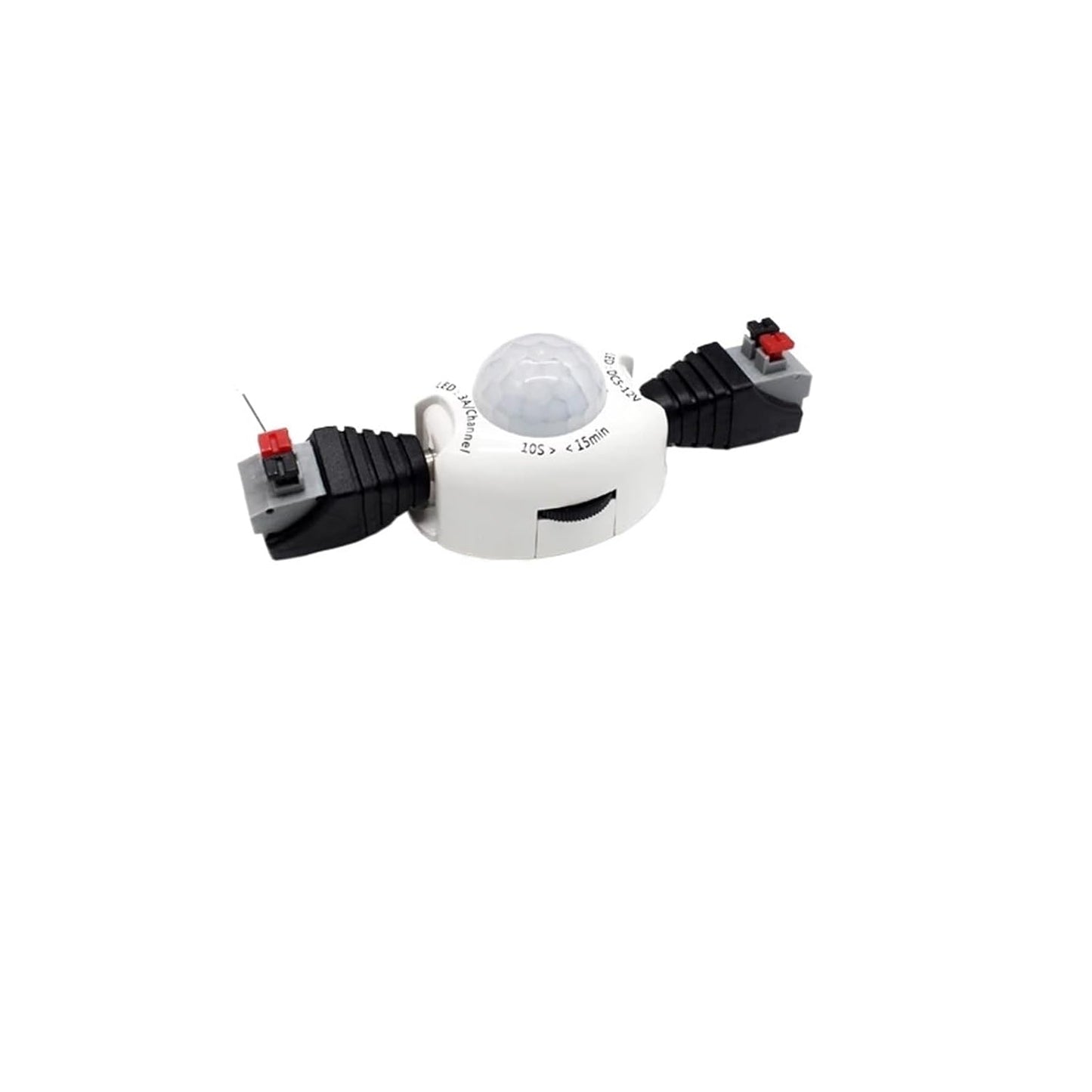 PIR Motion Sensor Light Switch 5V 12V DC Movement Activated Timer Switch ON Off for LED Strip Under Bed Lamp(Male to Male Wire)