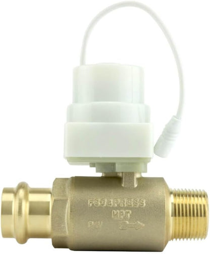 FloodStop Water Heater Leak Detector Kit, 3/4" Press x Press | Automatic Water Shut-Off and Visual/Audible Alarms