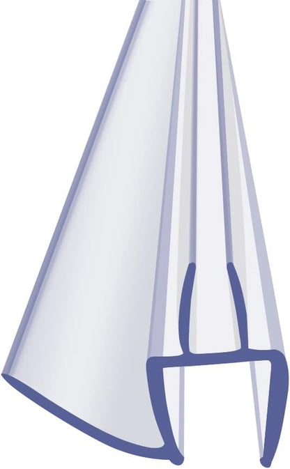 Frameless Glass Shower Door Sweep for 3/8" Glass, Bottom Seal with Drip Rail, 27.5" Long