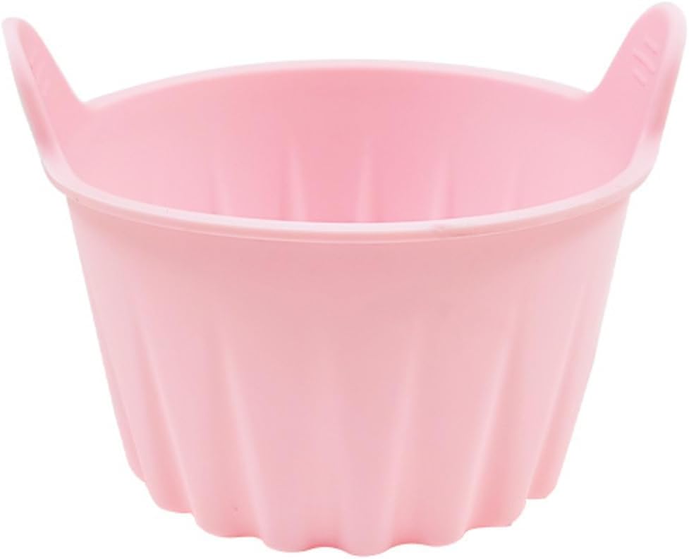 3pcs Silicone Air Fryer Cups – Reusable Non-Stick Baking Liners Good for Muffins, Eggs, Cupcakes, Black