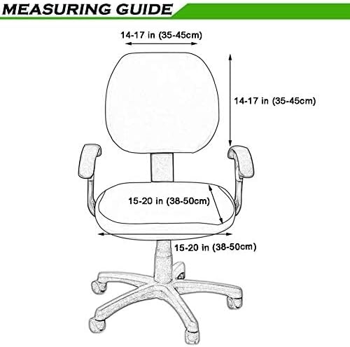 Smiry Office Computer Chair Armrest Covers, 2PCs Anti-dust Arm Rest Pad | Removable Washable Desk Chair Arm Pad Covers, Grey